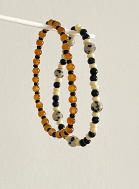 pupu手链串珠原创琥珀情侣