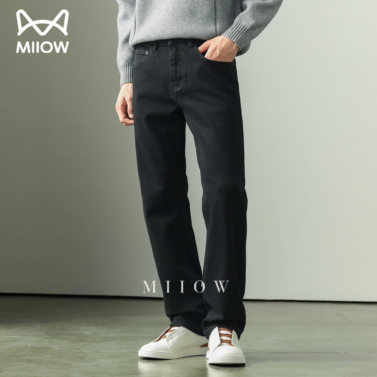 舒适弹力久坐不累高端羊毛牛仔裤