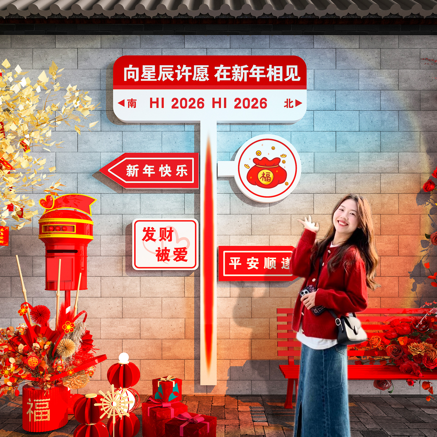 【马新年氛围装饰品】网红打卡