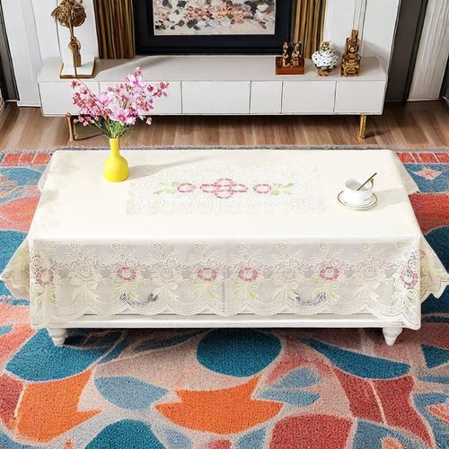 PVC防水茶几桌布免洗防烫