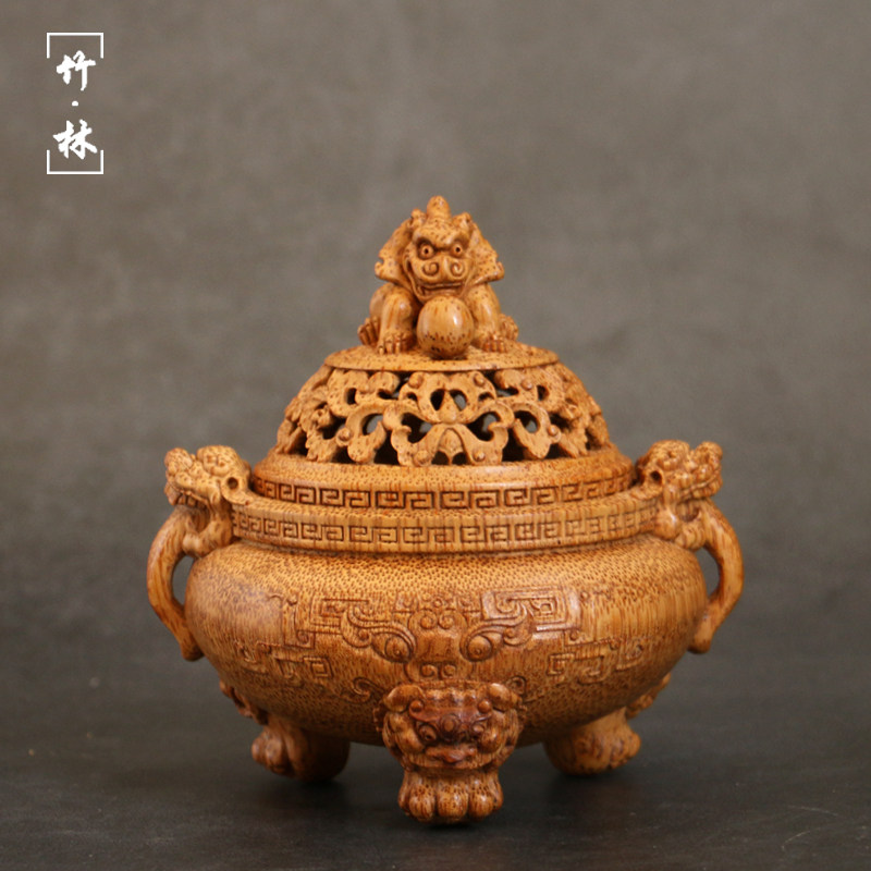 精品张念纯手工雕刻老竹根貔貅