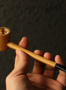 纯手工制作玉竹紫竹烟斗烟嘴
