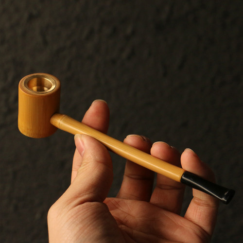 纯手工制作玉竹紫竹烟斗烟嘴