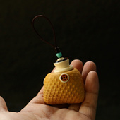 精品纯手工制作天然异形菠萝包钱袋子葫芦小挂件手机包包配上挂坠