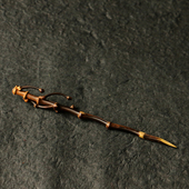 纯手工制作天然异形多节老紫竹鞭发簪竹雕竹制茶针竹茶具手把玩件