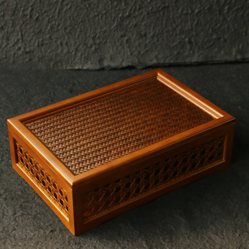 纯手工制作复古放心茶具收纳盒