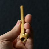 精品纯手工精磨天然老竹枝小烟嘴竹制烟具过滤咬嘴竹制烟具长烟杆