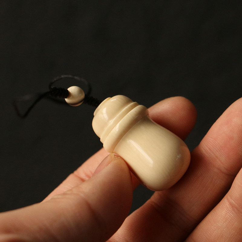精品纯手工制作整料猛犸牙小葫芦挂件螺纹口小吊坠牙制葫芦小配饰,特色手工艺,竹编/竹雕,淘宝优惠券,粉丝福利购,淘宝优惠卷