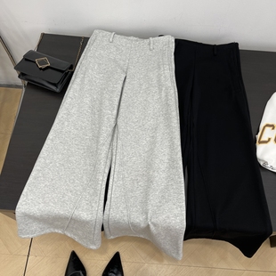 慵懒风休闲裤 低腰通勤休闲裤 纯色喇叭裤 女秋冬2025新款
