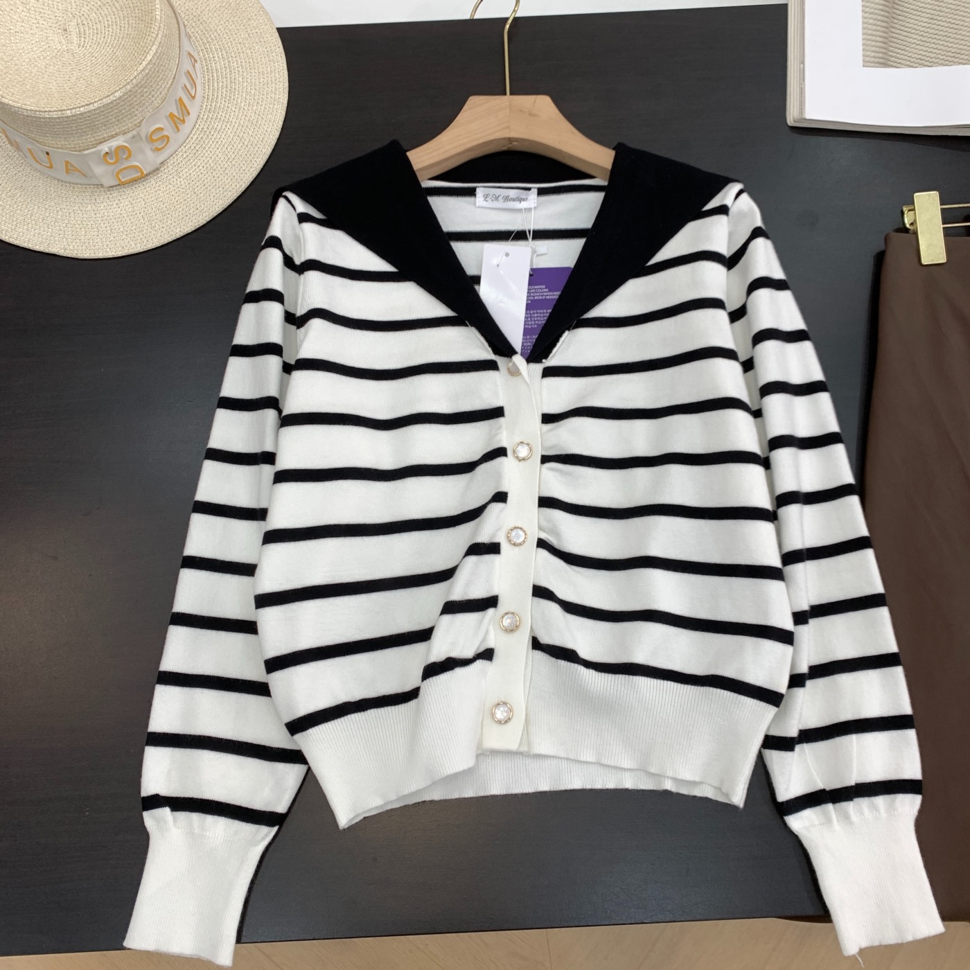 针织衫2025秋季宽松长袖休闲百搭小众设计上衣女I#28