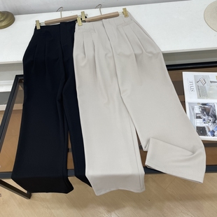 直筒宽松小众百搭秋冬季 2025新款 高腰长裤 时尚 休闲裤