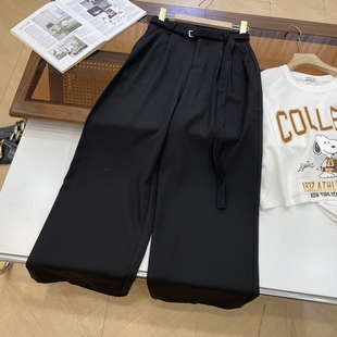 休闲裤 复古女 小众百搭通勤简约冬季 直筒百搭时尚