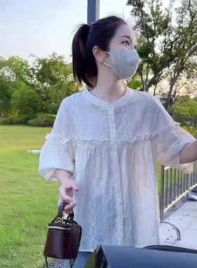 今年流行特惠白衬衫短袖T恤女2026新款衬衣今年流行爆款夏季高级