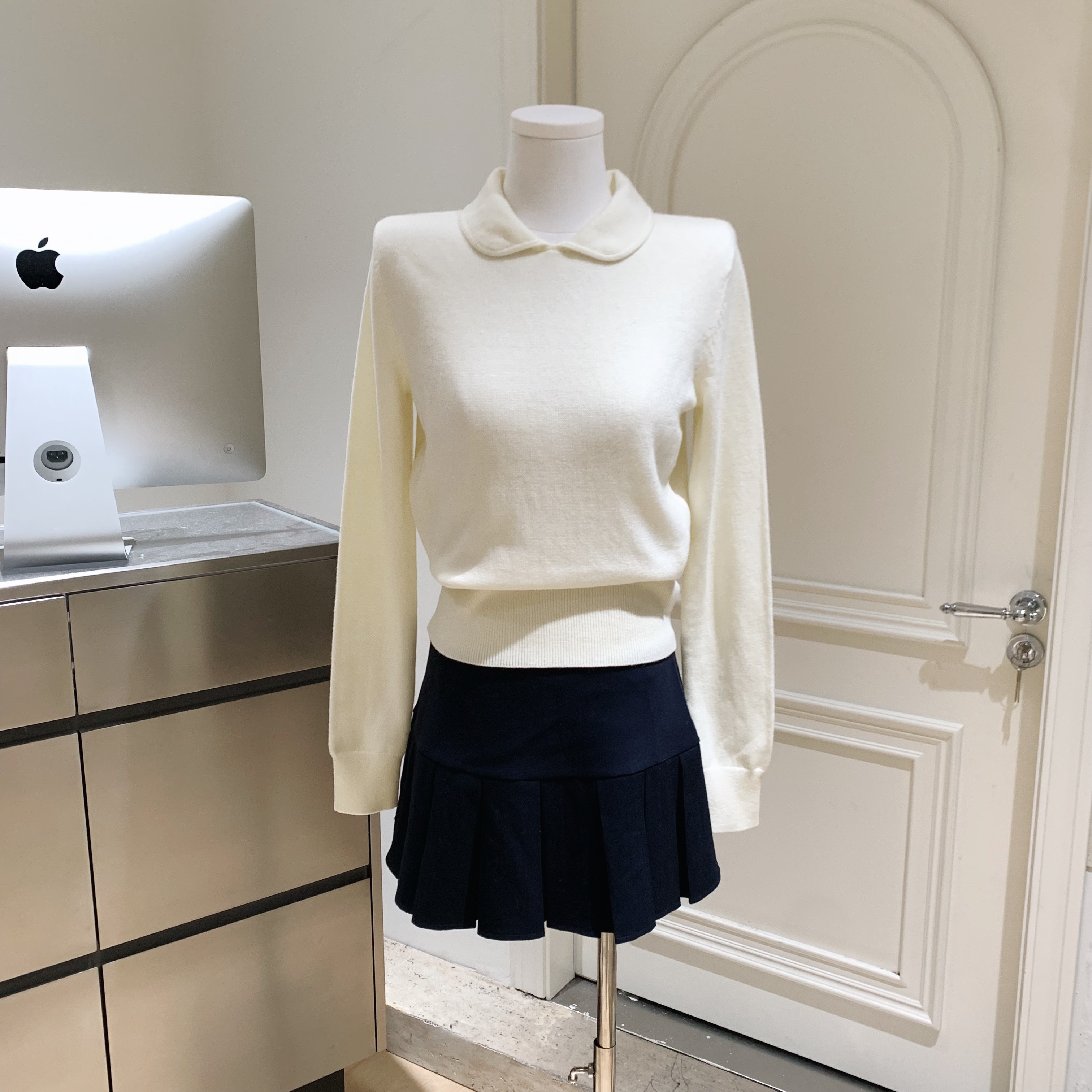 【多人推荐】同款娃娃领毛衣