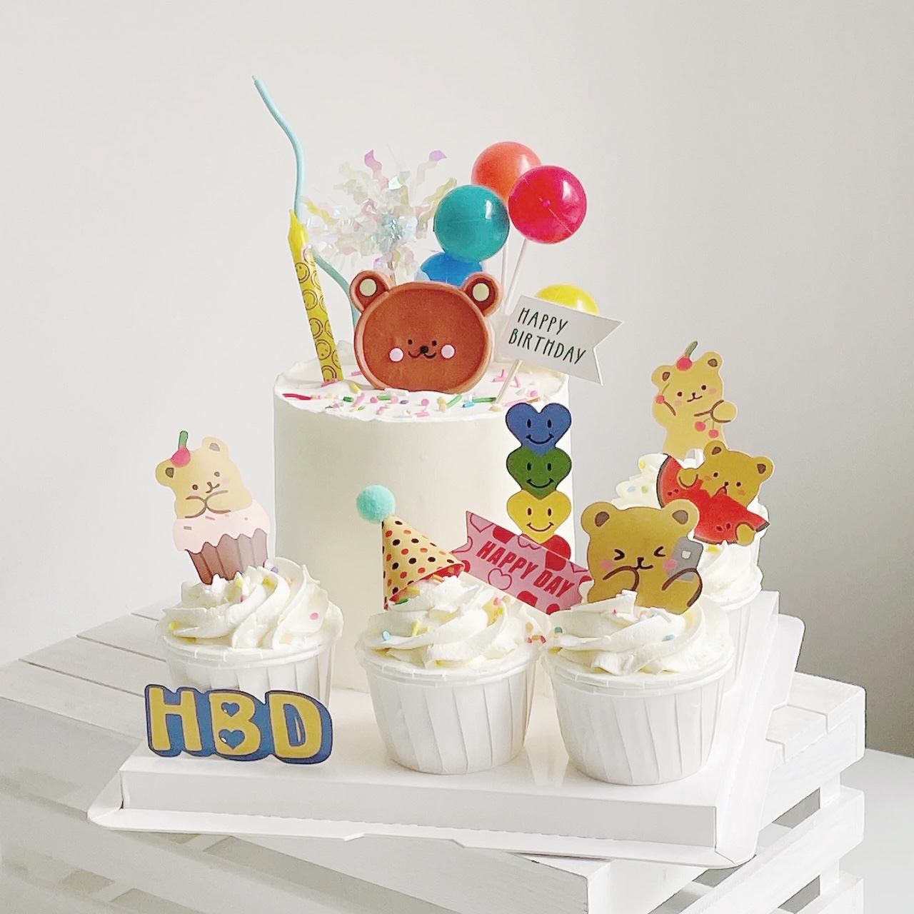 小熊生日蛋糕装饰插件