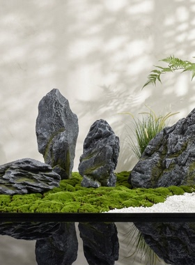 仿真青龙石英德石免安装造景摆件