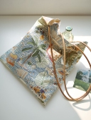 小众设计复古英伦帆布袋女包卡通趣味质感托特包春夏旅行度假包包