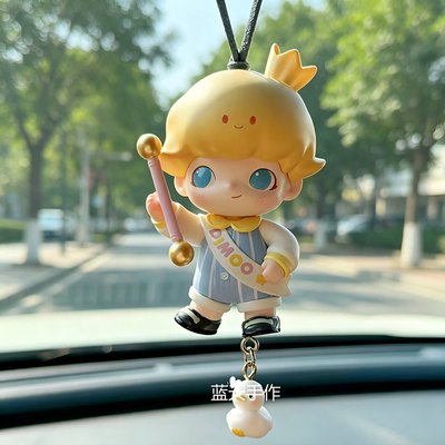 泡泡玛特动物王国平安车挂