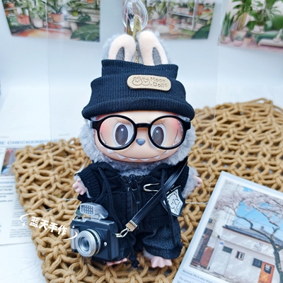 泡泡玛特labubu搪胶拉布布公仔玩偶书包背包小挂件高级感毛绒玩具