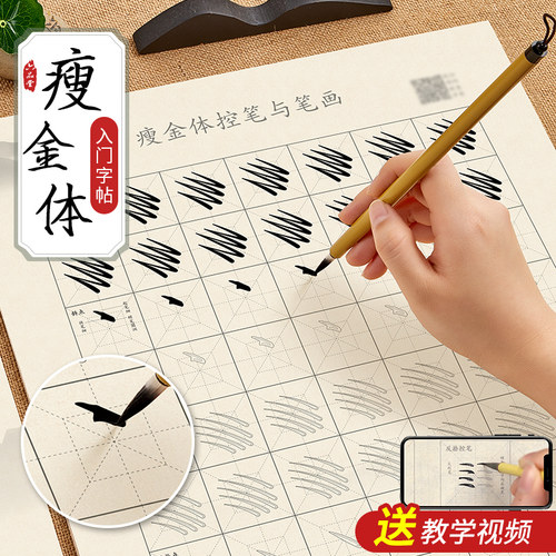加大版送视频·瘦金体入门字帖