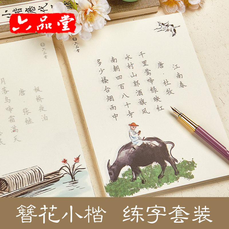 大学生成人男硬笔书法套装临摹专用楷体正楷字贴手写霸气字体练字本