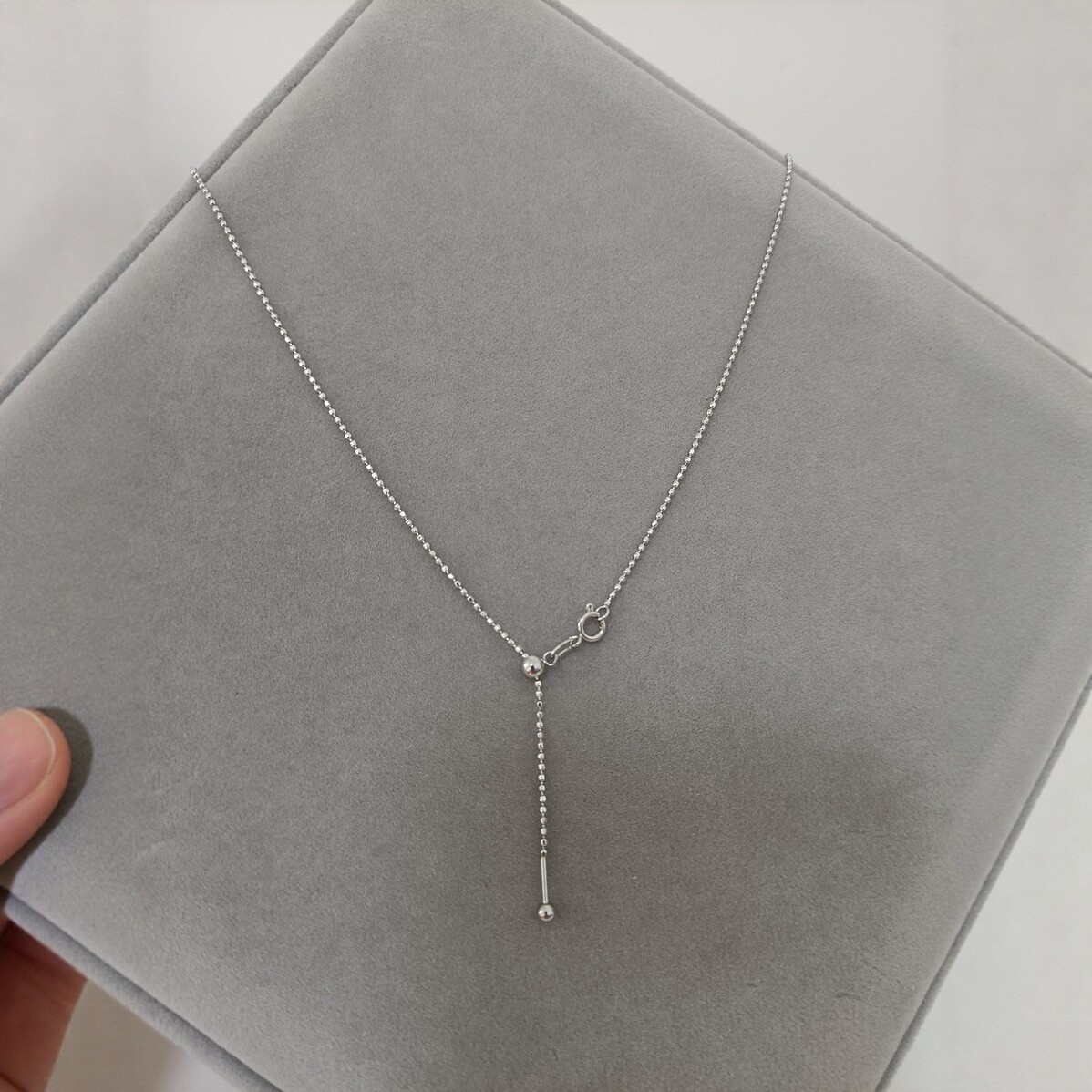 HuoTing钛钢女简约针式项链