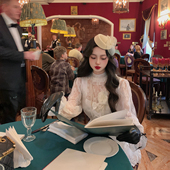 温柔上衣少女半身裙子 复古浪漫白月光衬衫 麓津自制 极繁美学