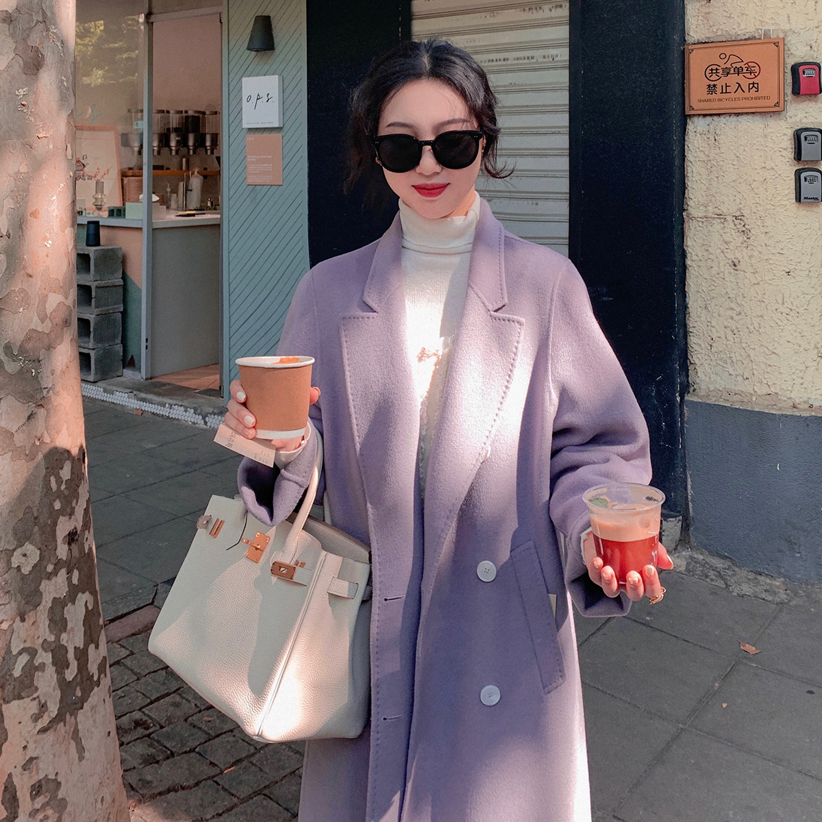 麓津自制《明星大衣》手工拱针