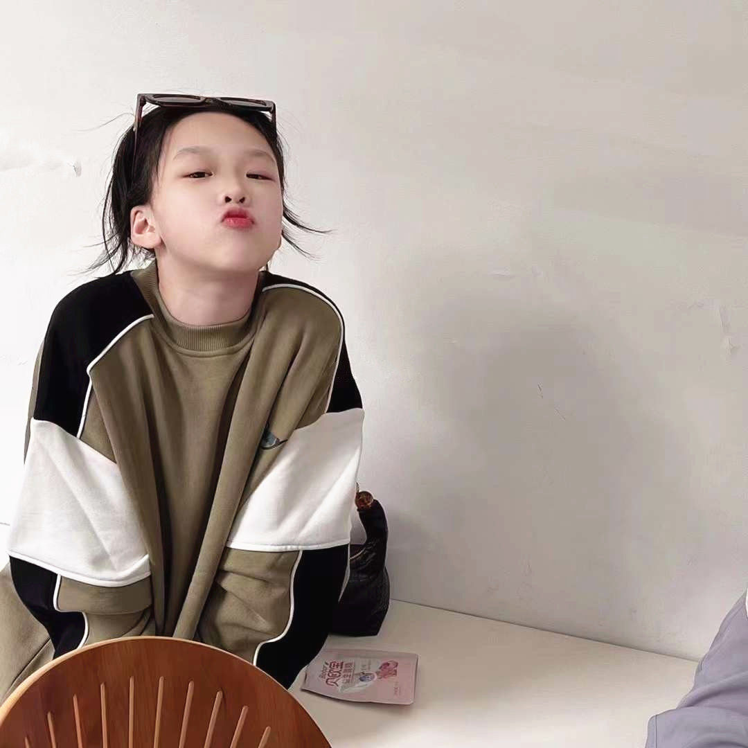 韩国童装25秋冬男女中大童潮牌DT家调性复古拼色味道抓绒卫衣儿童,童装/婴儿装/亲子装,卫衣/绒衫,淘宝优惠券,粉丝福利购,淘宝优惠卷