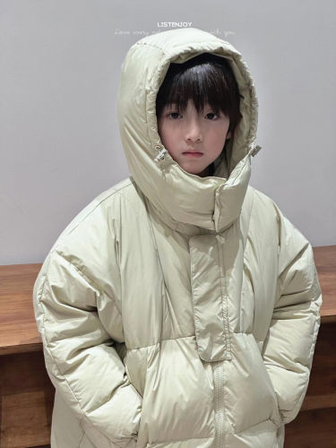韩国中长款羽绒服童装外套