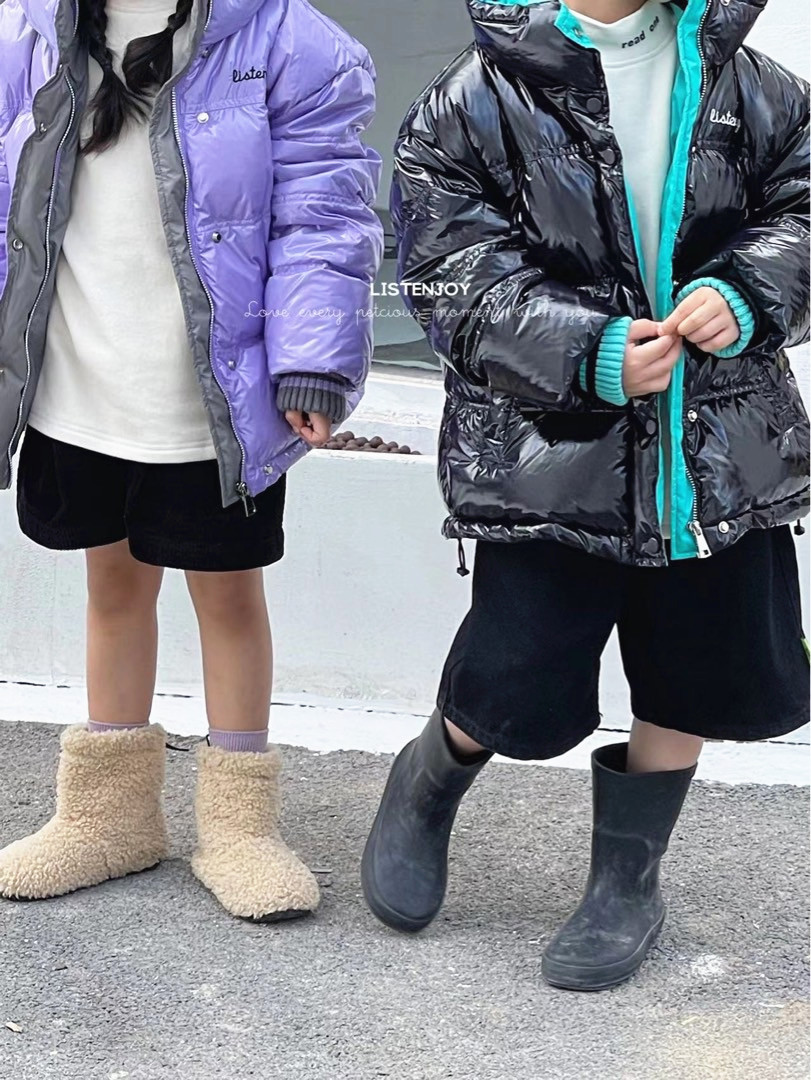 韩国羽绒服童装宽松白鸭绒保暖