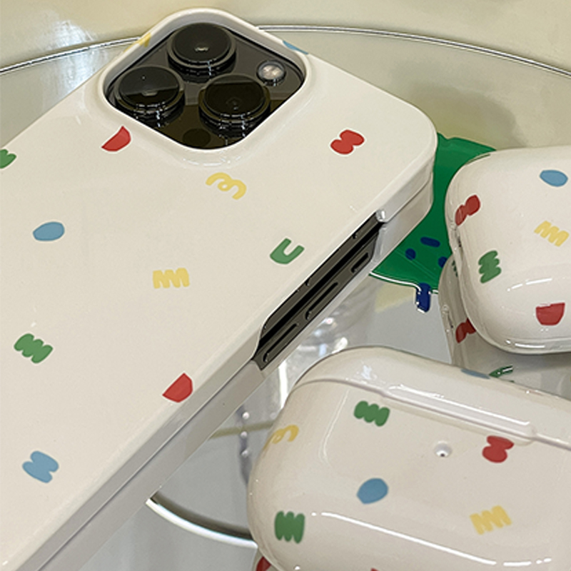 可爱奶白波点适用华为mate50pro手机壳p50/p40菲林壳nova9/8/7/10苹果14pro保护套小米13/12荣耀70/80红米K40
