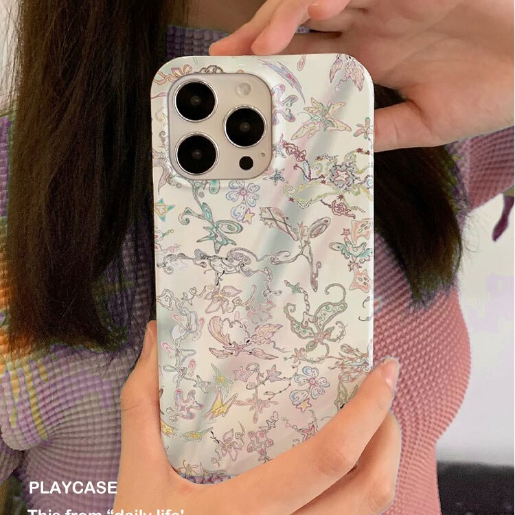 适用iPhone16promax苹果17小米17pro软mate60华为p70荣耀200菲林nova13手机壳vivox300艺术蝶纹oppofindx9pro