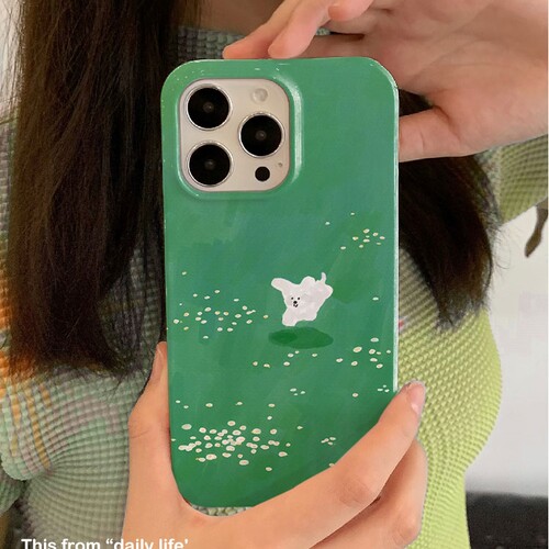 小狗踏春适用iPhone16promax苹果14小米15新款mate70华为p70nova荣耀200菲林手机壳13opporeno13软壳vivox100