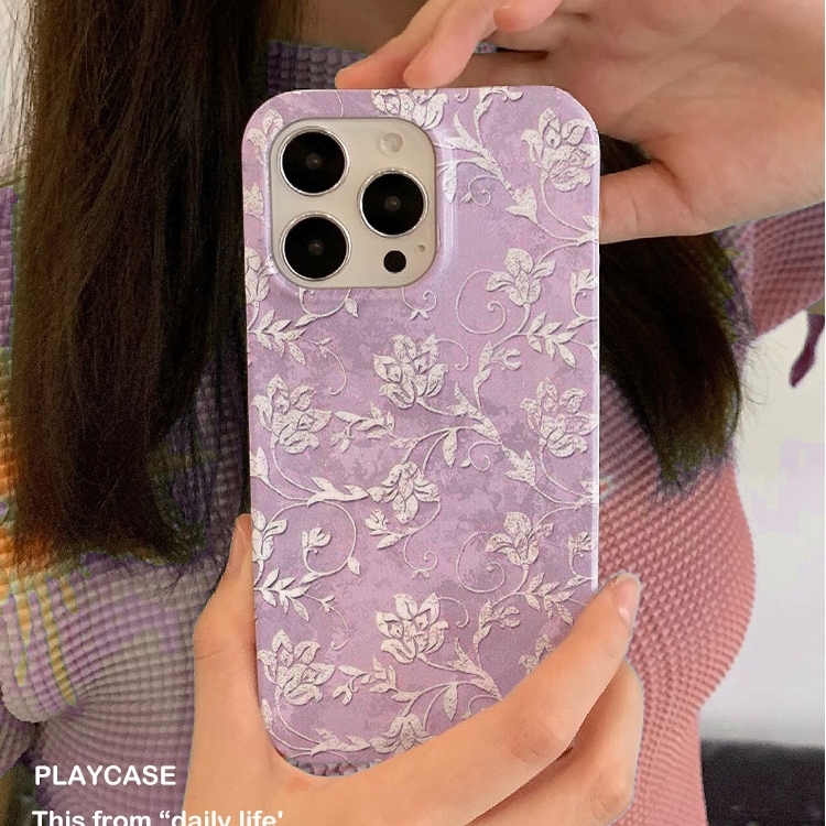 适用iPhone16promax苹果14小米15新款mate70华为p70nova13荣耀200手机壳opporeno14软壳vivox100菲林复古花纹