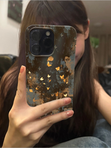 橙黄星空~适用iPhone17promax苹果15小米16新款mate60华为p70enova12荣耀90菲林手机壳opporeno13vivox100