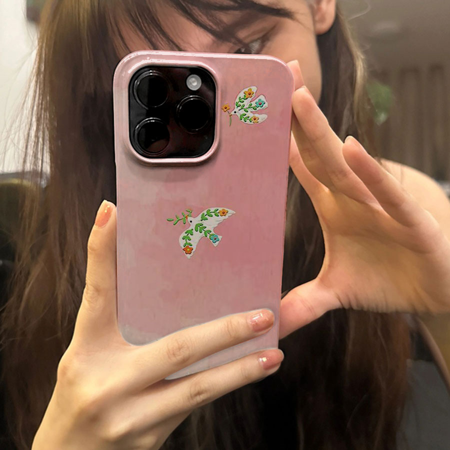 淡雅飞鸟菲林iPhone15promax新款11苹果14小米13小众不撞款12华为p60/p50适用vivox100荣耀100菲林手机壳