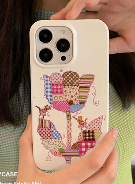 适用iPhone17promax苹果16小米17pro新款mate80华为p80荣耀300菲林nova15手机壳vivox300拼花郁金~opporeno16