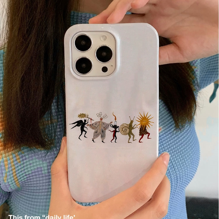 神秘艺术涂鸦适用iPhone16promax苹果15小米14新款mate70华为p70nova荣耀200菲林手机壳13opporeno13vivox100