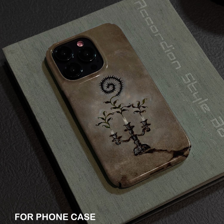 复古蜡烛适用oppoReno15/14手机壳FindX9/X8硬壳苹果17/16软壳小米17/14pro新款菲林壳华为p80/mate70手机壳