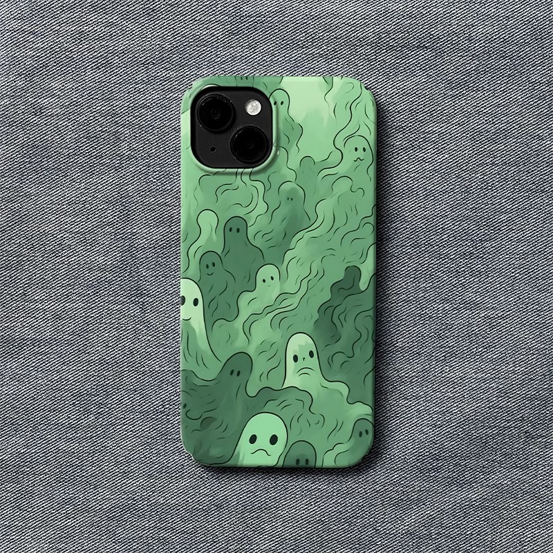 呆萌绿色鬼怪~适用华为p60pro手机壳mate60/50/40/30pro全包nova11/10/9保护套vivox100荣耀90/100红米k70e