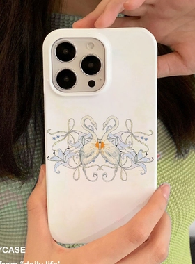 适用iPhone17promax苹果16小米17pro新款mate80华为p80荣耀300菲林nova15手机壳vivox300丝带天鹅~opporeno16
