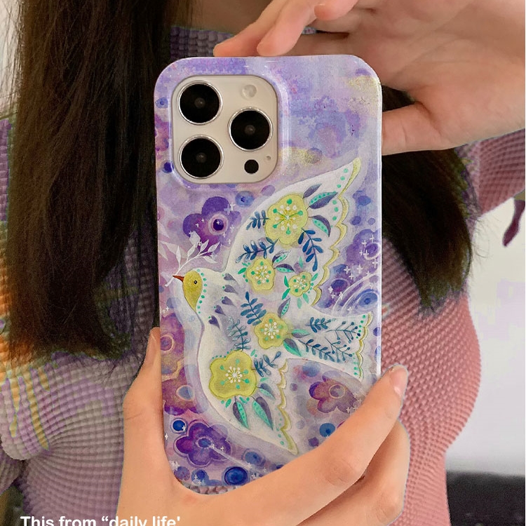 中式春花飞燕适用iPhone16promax苹果14小米15新款mate70华为p70nova13荣耀200手机壳opporeno13软壳vivox100