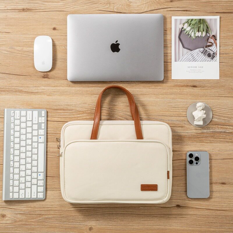 笔记本电脑包手提通勤适用苹果macbookpro13联想YOGAair14小新女华为matebook16英寸惠普15.6小米12保护套男