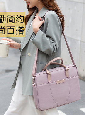 2025手提电脑包适用苹果macbook联想air13加厚戴尔15简约华为matebook14寸男笔记本轻便pro15.6英寸女时尚潮