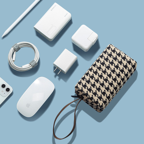 苹果联想华为电脑电源鼠标收纳包