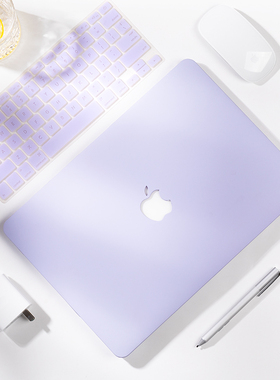 2025年好看的苹果电脑保护壳macbookair13.3笔记本15pro14寸13外壳12保护套mac air16贴壳13.6电脑壳15.4紫色