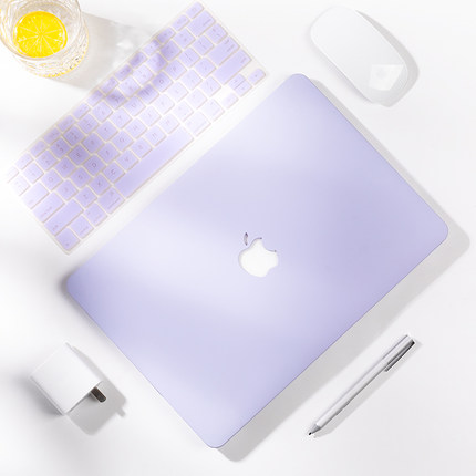 2024年好看的苹果电脑保护壳macbookair13.3笔记本15pro14寸13外壳12保护套mac air16贴壳13.6电脑壳15.4紫色