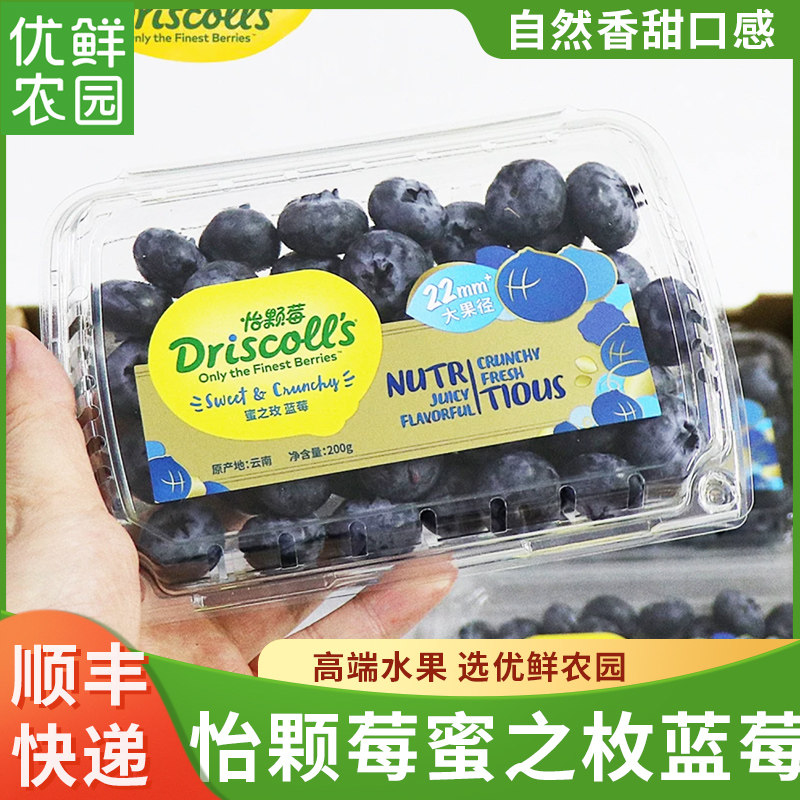 云南怡颗莓新鲜当季特大蓝莓王宝石蓝莓脆甜钻石22+大果蜜之枚