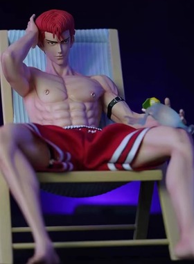 【预定】LUST 灌篮高手 沙滩 樱木花道 流川枫 共鸣版 手办 模型